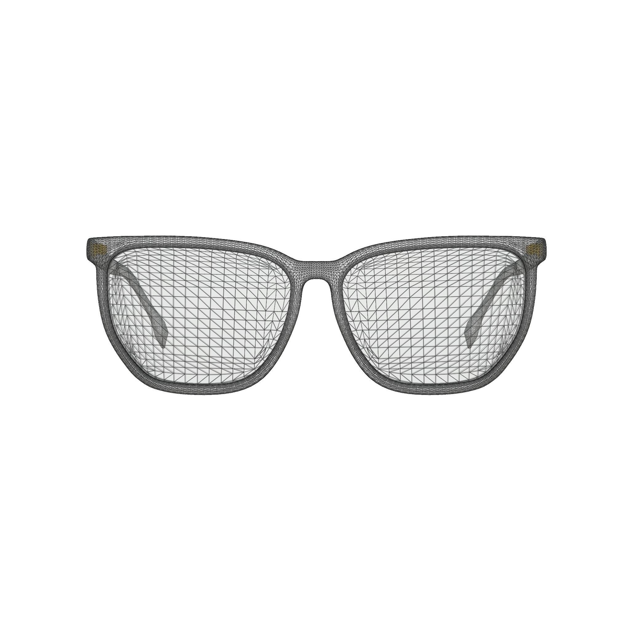 Fendi - FF 0376 Glasses Low-poly 3D model_7