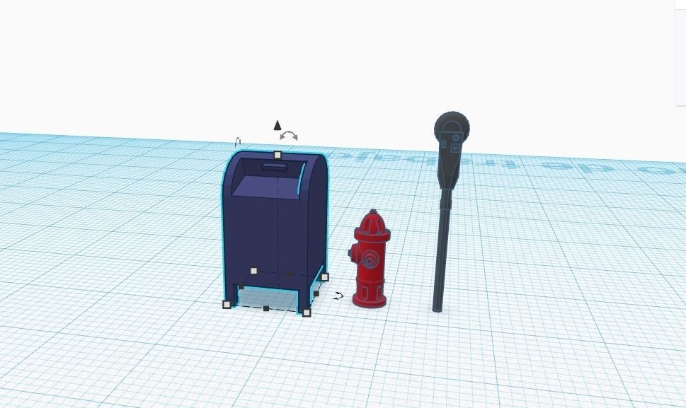 Street decoration pack Scale H0 1-87 3D print model_5