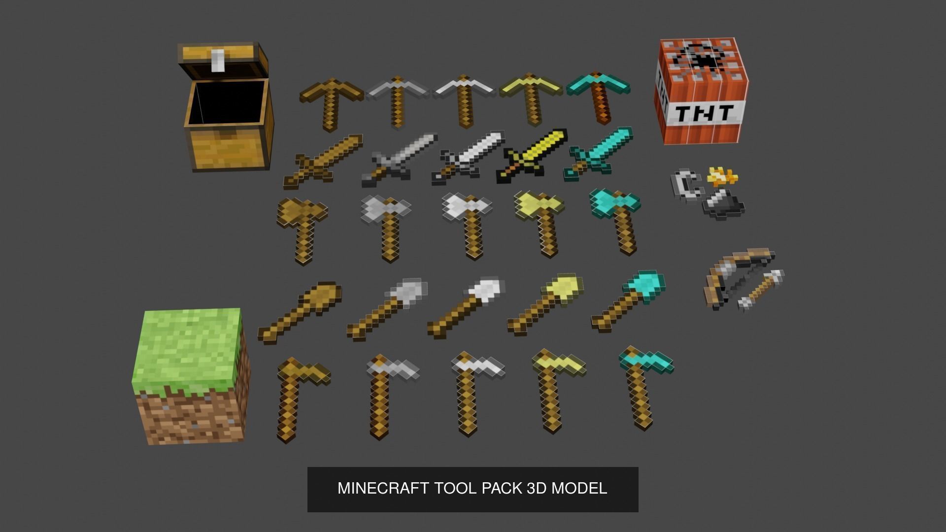 MINECRAFT CHARACTER AND TOOL COLLECTION _7