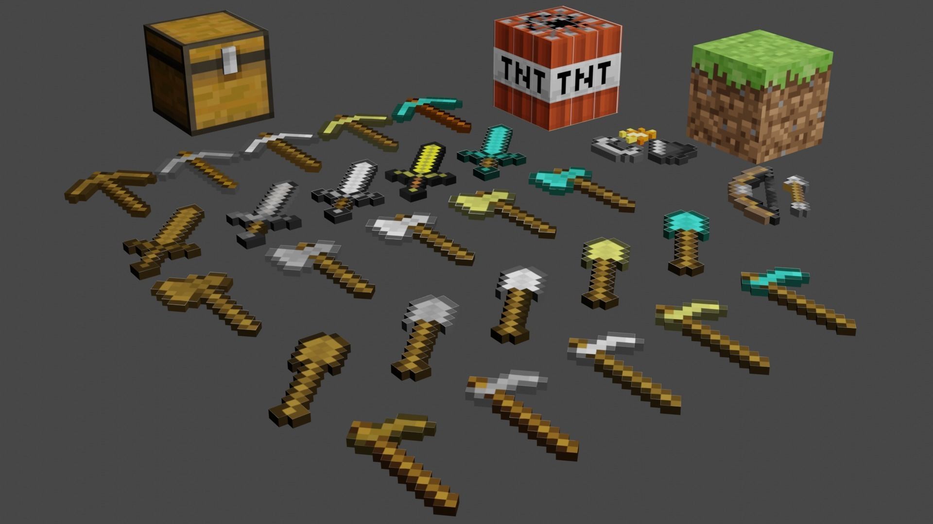 MINECRAFT CHARACTER AND TOOL COLLECTION _21