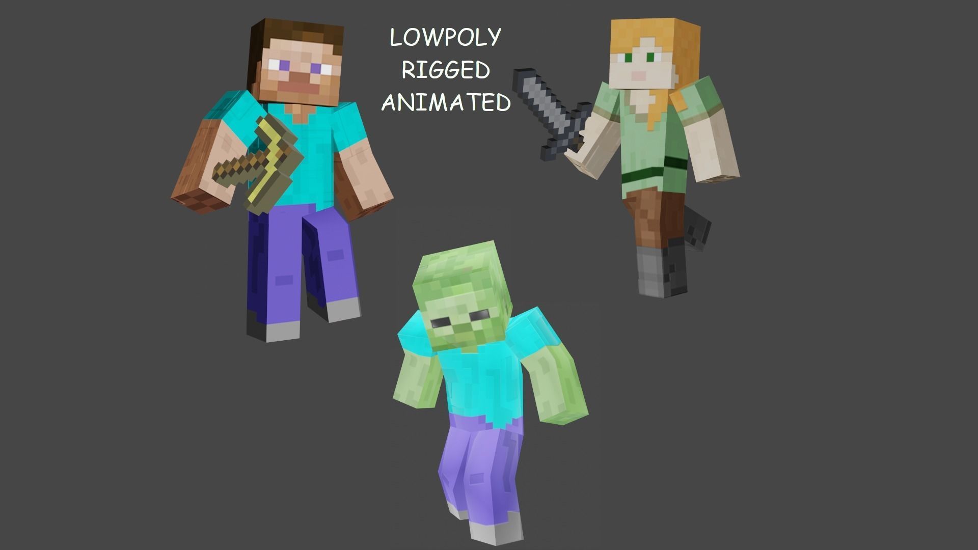 MINECRAFT CHARACTER AND TOOL COLLECTION _20