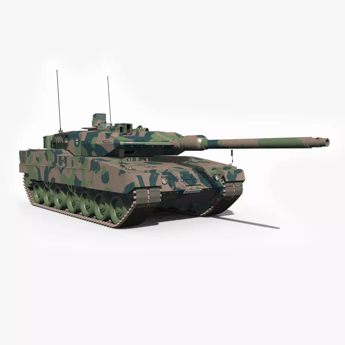 Leopard 2 A Tank 3d model - animated 3D model_0