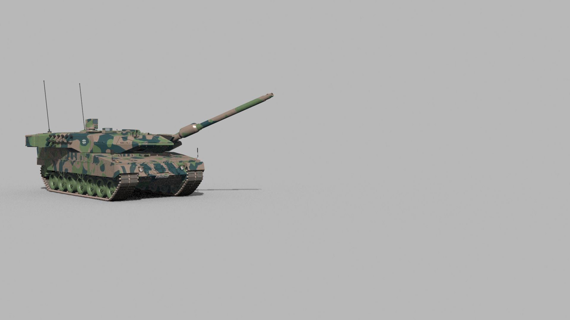 Leopard 2 A Tank 3d model - animated 3D model_18