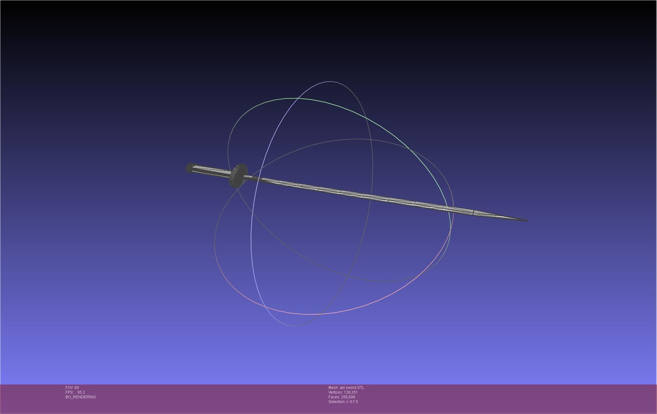 Chainsaw Man Aki Curse Sword Assembly 3D print model_13