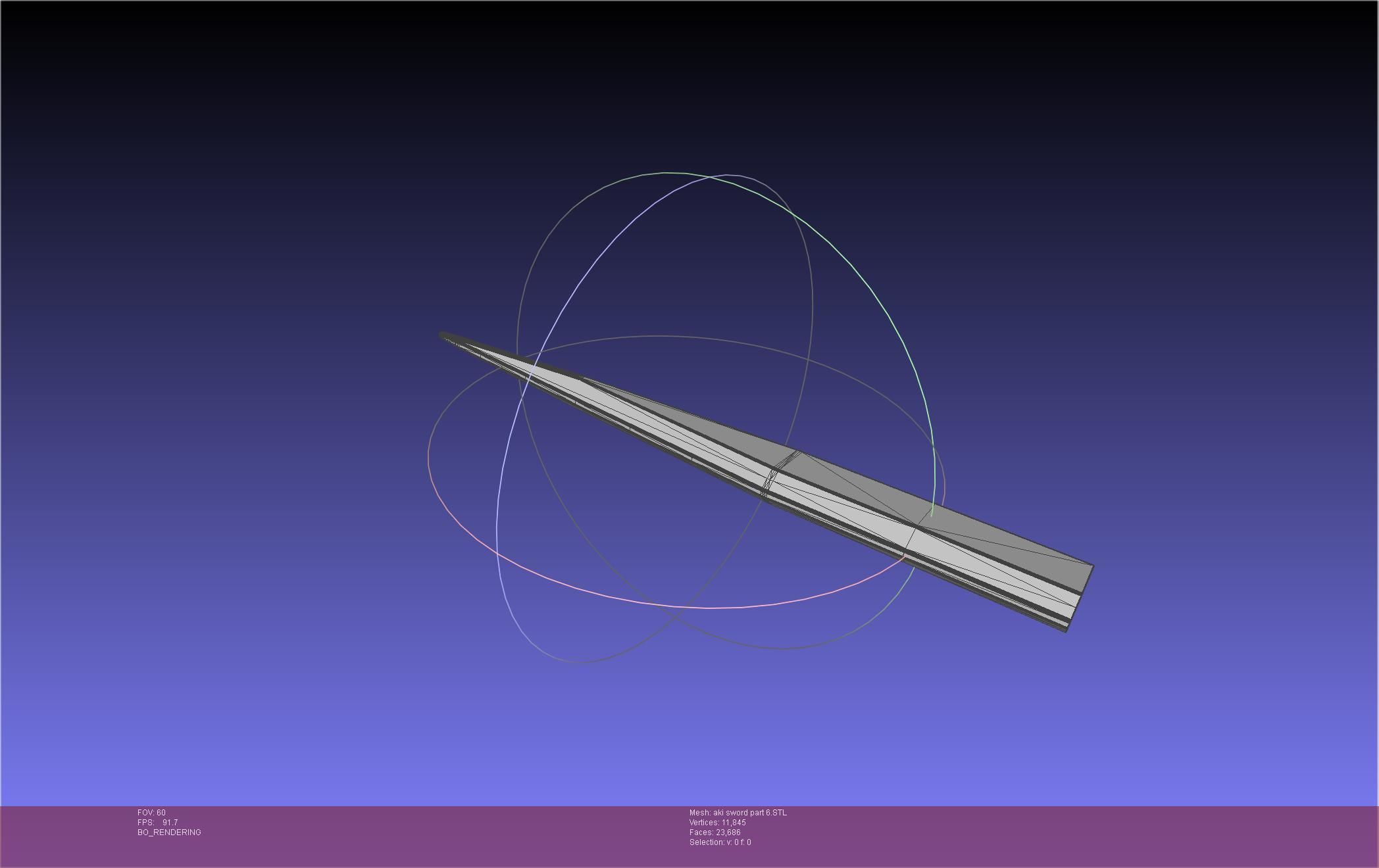 Chainsaw Man Aki Curse Sword Assembly 3D print model_122