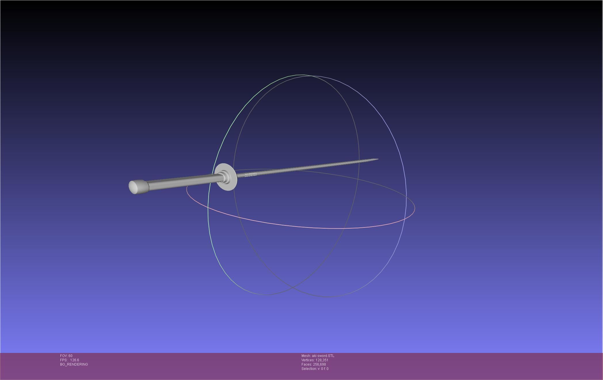 Chainsaw Man Aki Curse Sword Assembly 3D print model_15