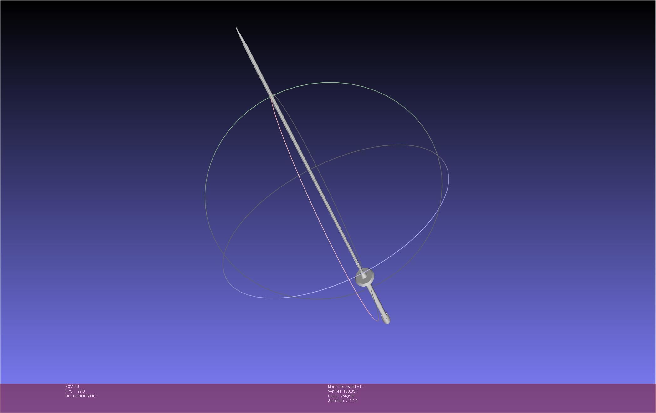 Chainsaw Man Aki Curse Sword Assembly 3D print model_130