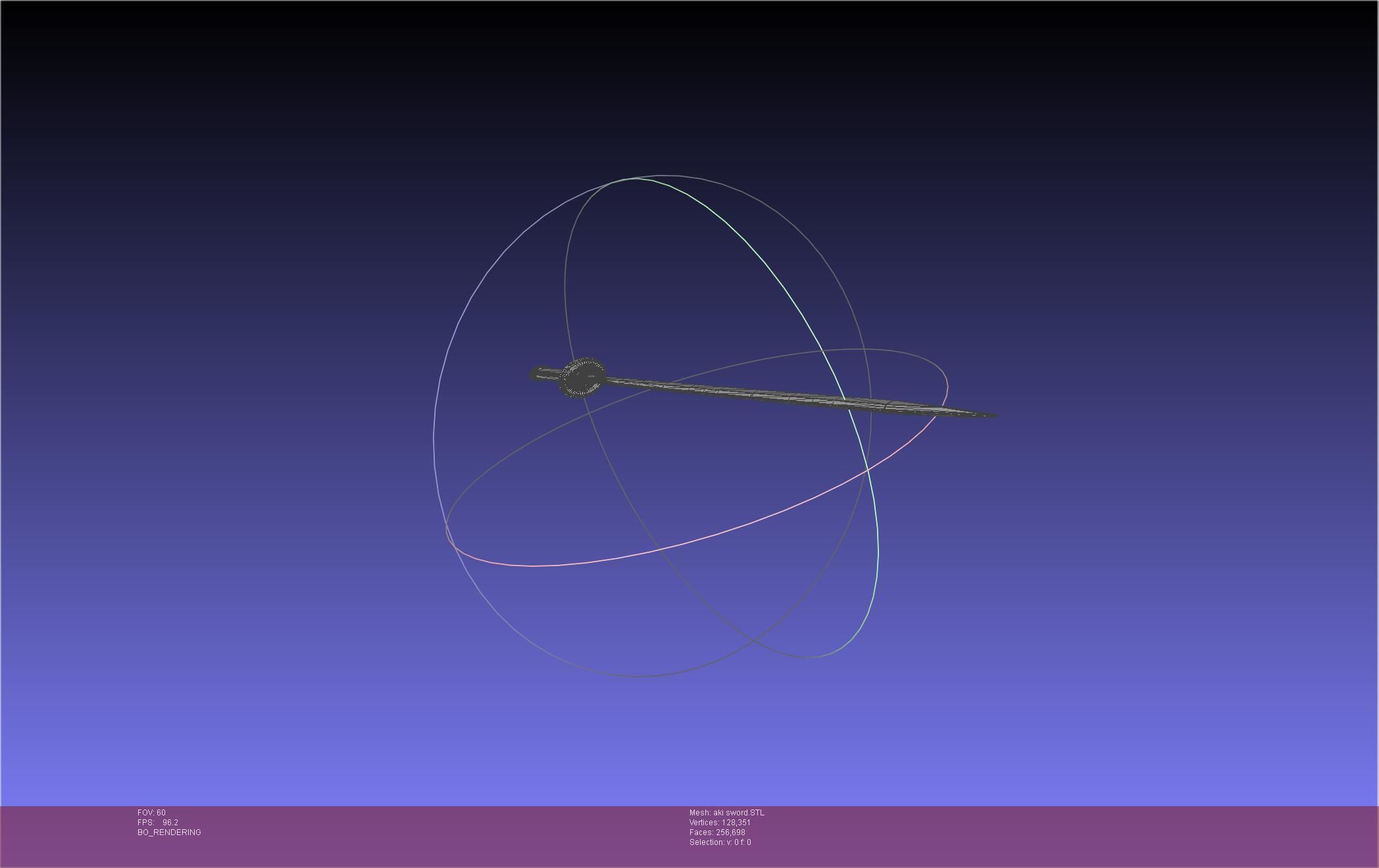 Chainsaw Man Aki Curse Sword Assembly 3D print model_31