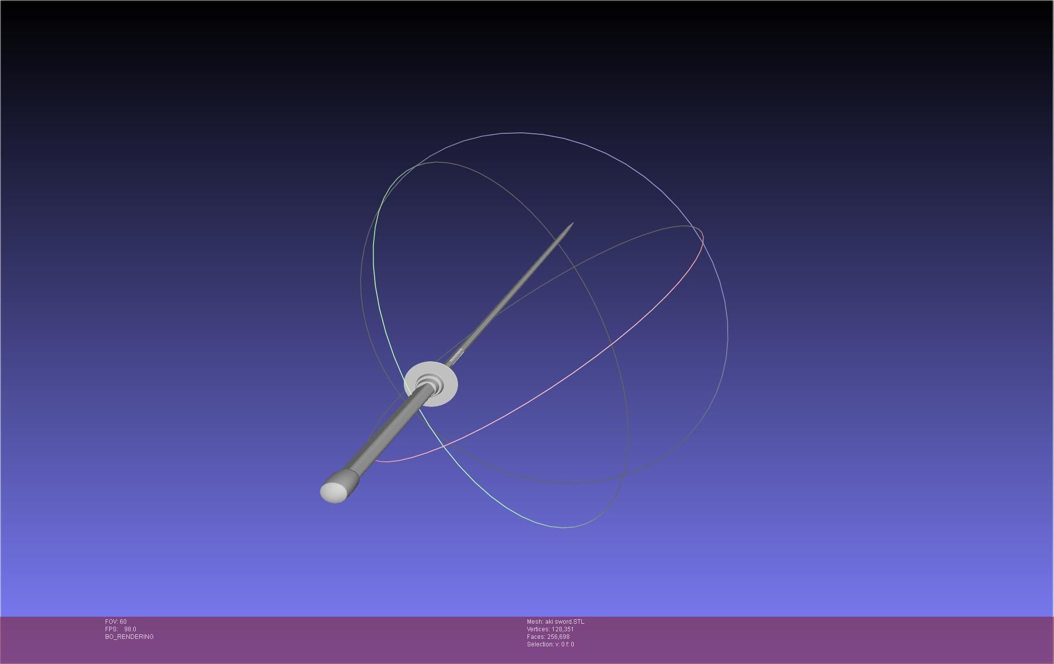 Chainsaw Man Aki Curse Sword Assembly 3D print model_23