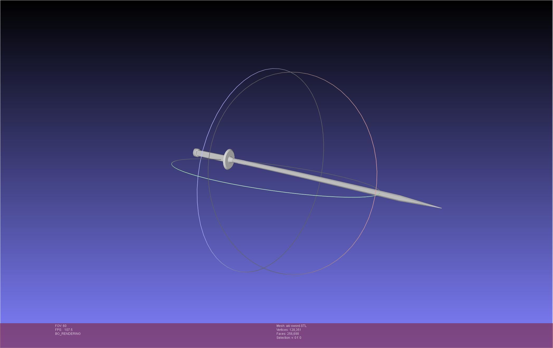 Chainsaw Man Aki Curse Sword Assembly 3D print model_16