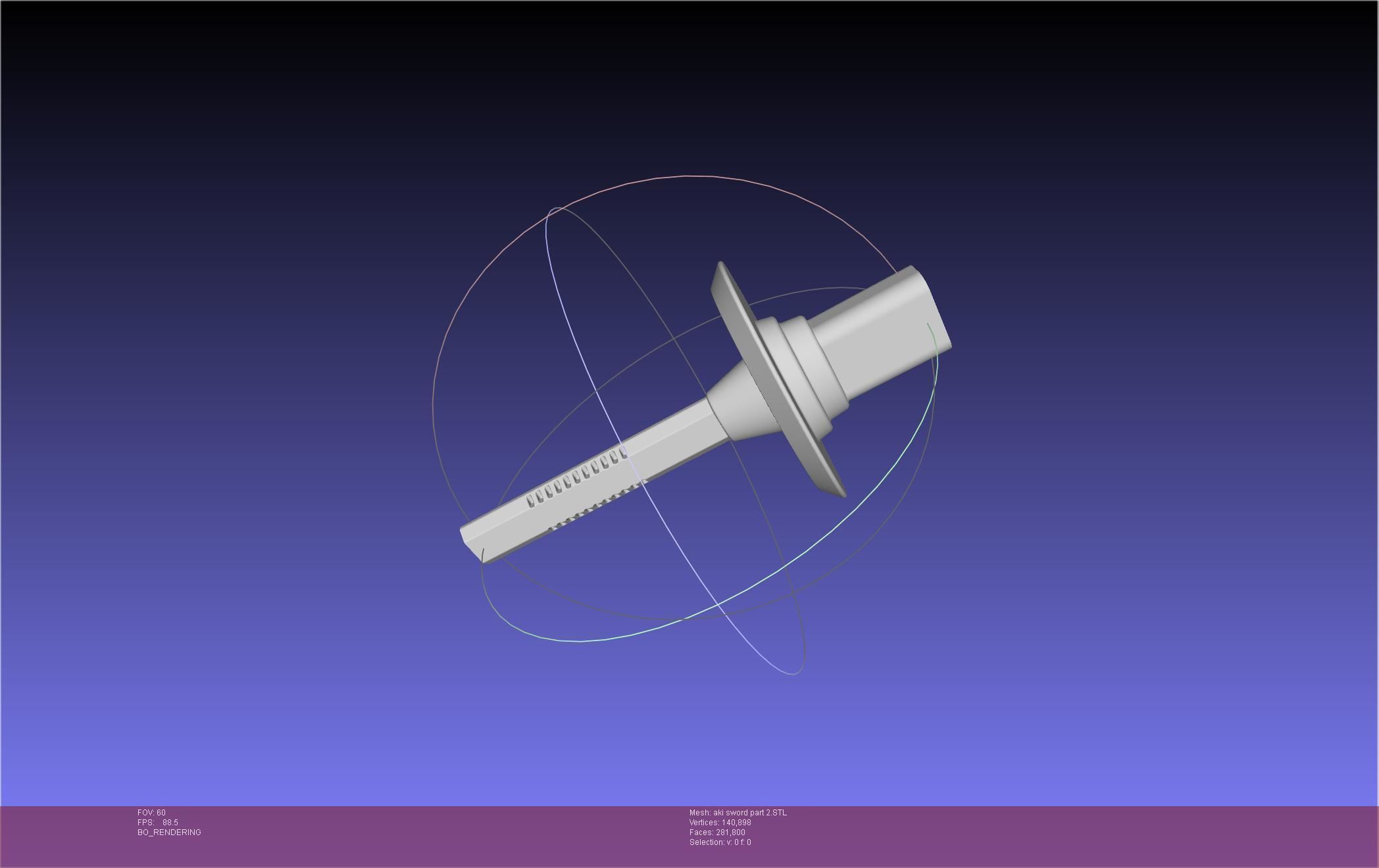 Chainsaw Man Aki Curse Sword Assembly 3D print model_71