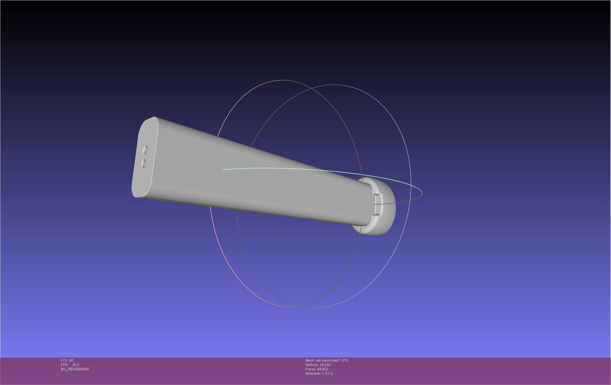 Chainsaw Man Aki Curse Sword Assembly 3D print model_51