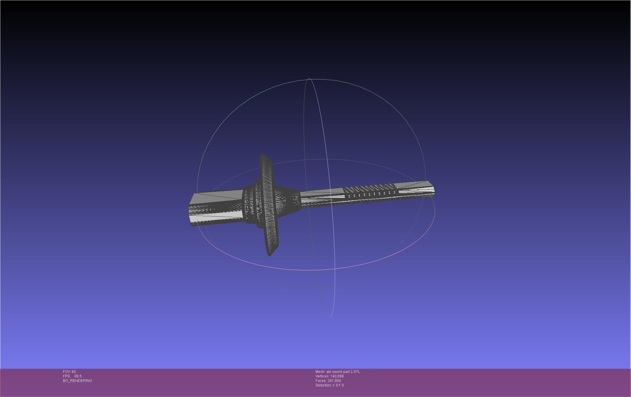 Chainsaw Man Aki Curse Sword Assembly 3D print model_77