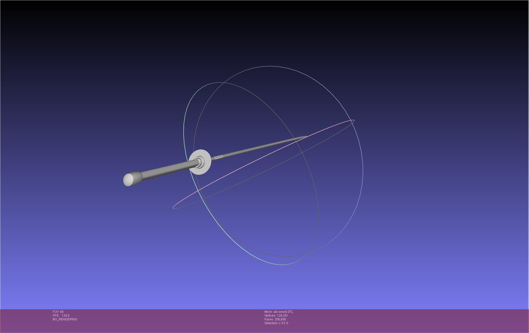 Chainsaw Man Aki Curse Sword Assembly 3D print model_7