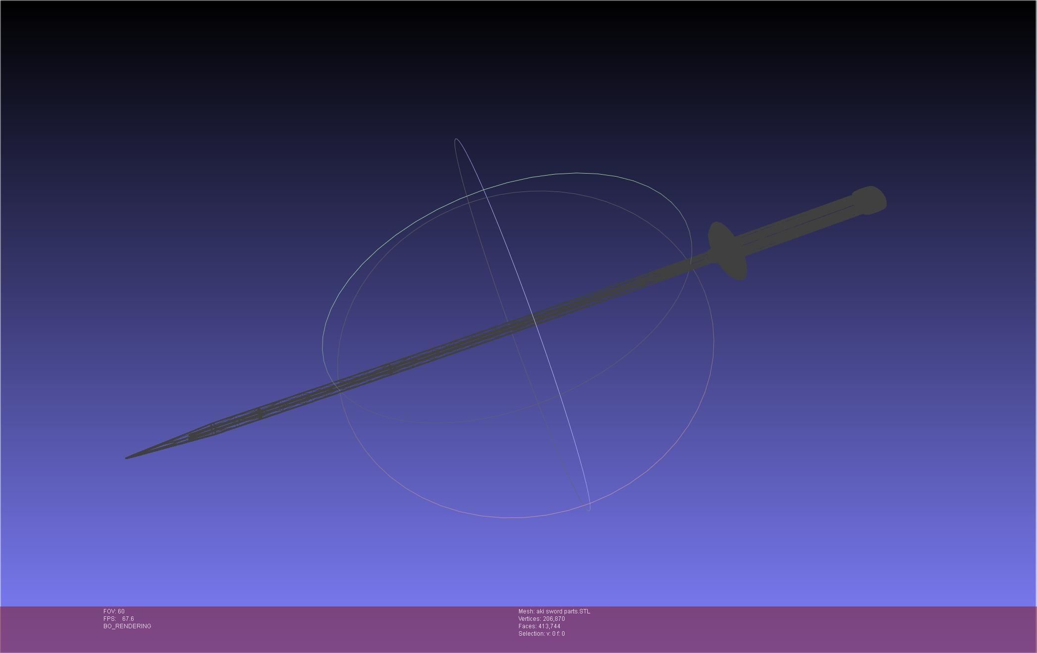 Chainsaw Man Aki Curse Sword Assembly 3D print model_64