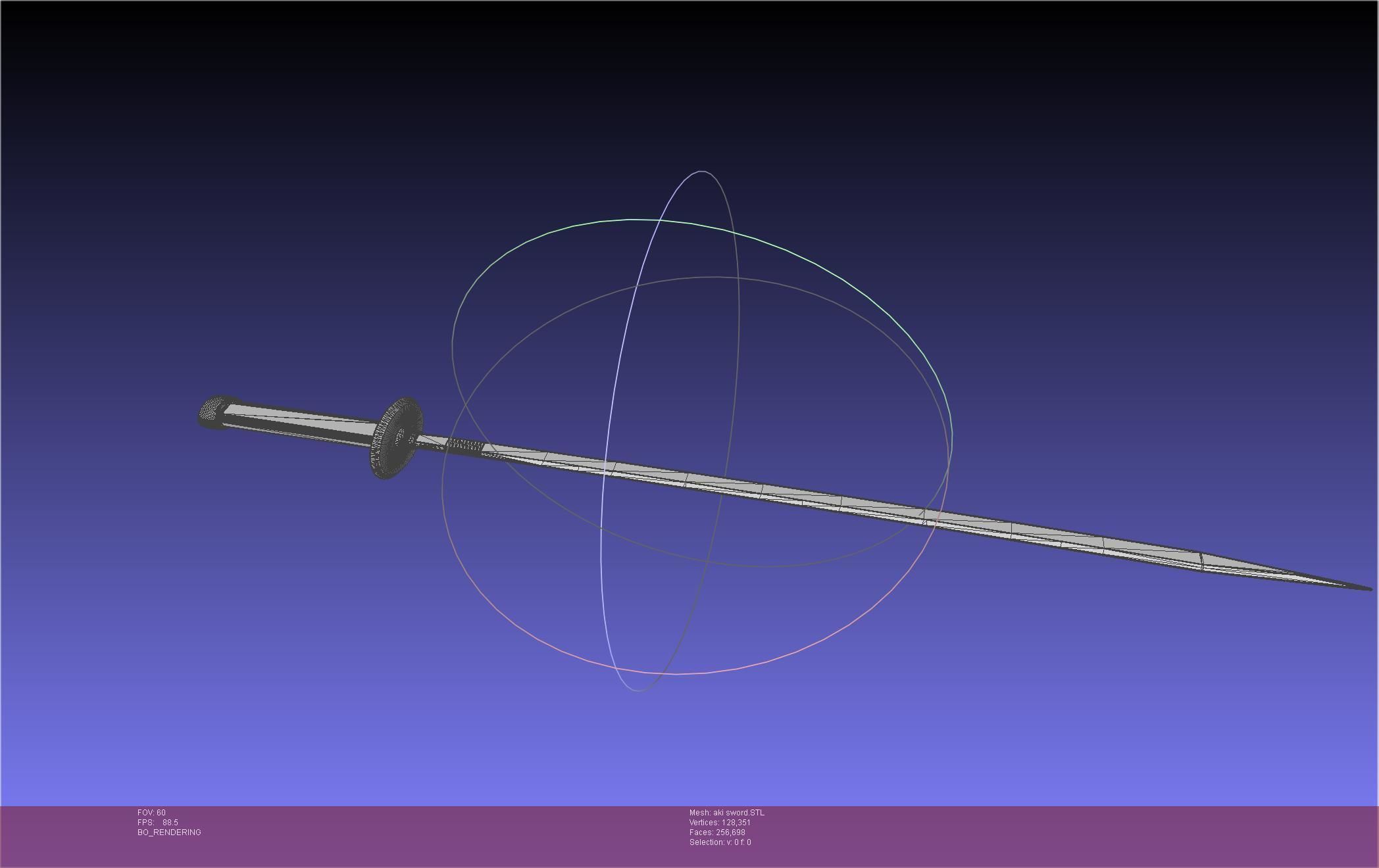 Chainsaw Man Aki Curse Sword Assembly 3D print model_39