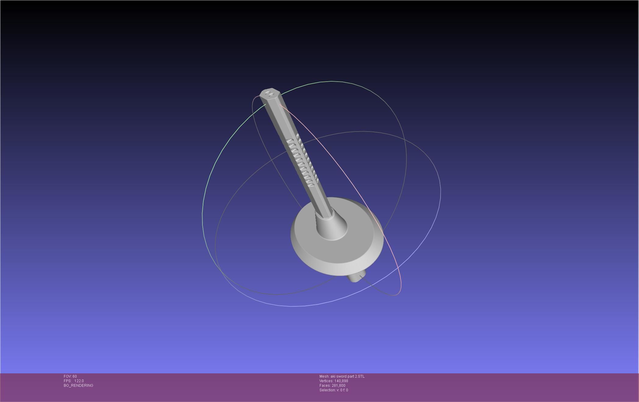 Chainsaw Man Aki Curse Sword Assembly 3D print model_65