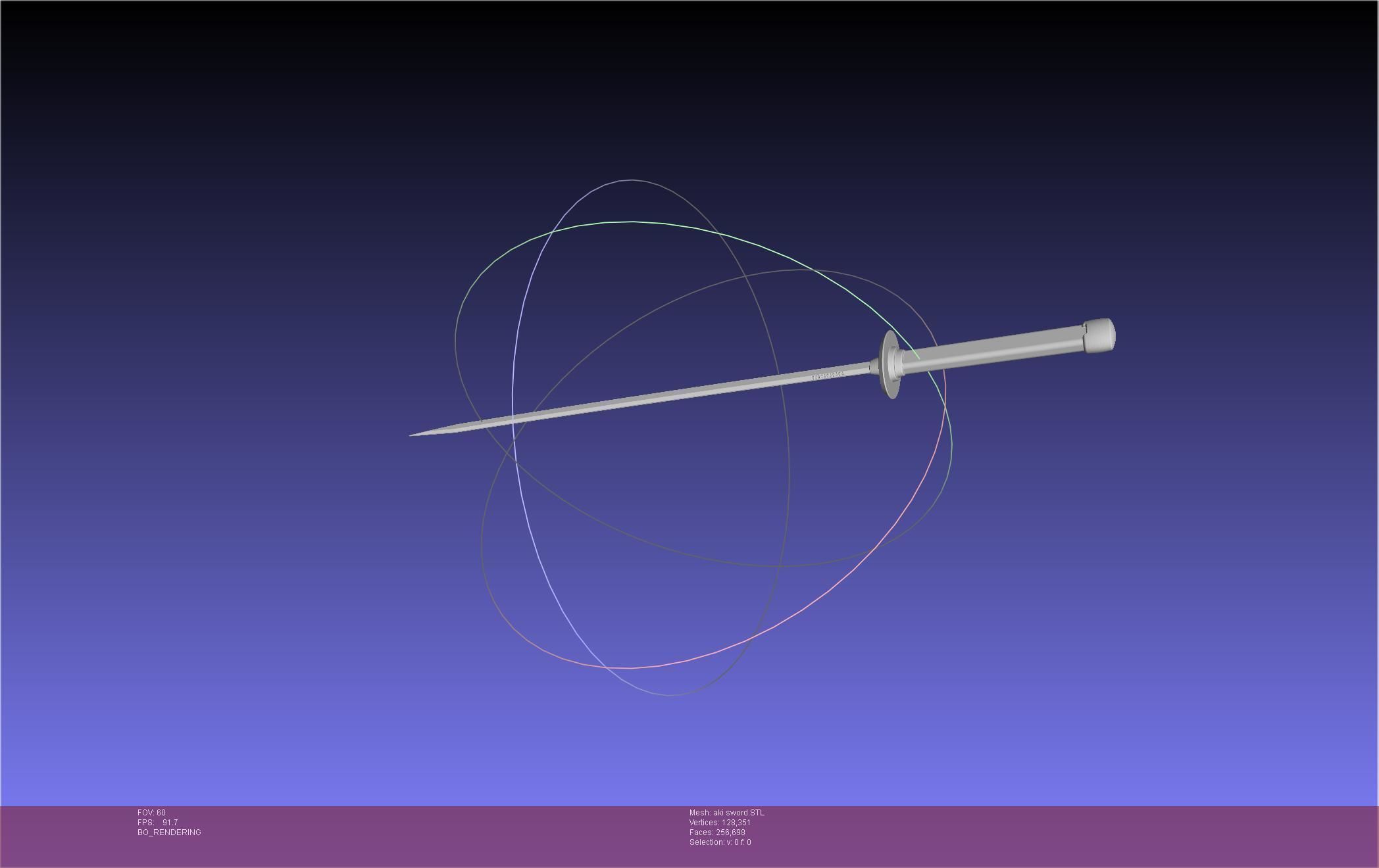 Chainsaw Man Aki Curse Sword Assembly 3D print model_21