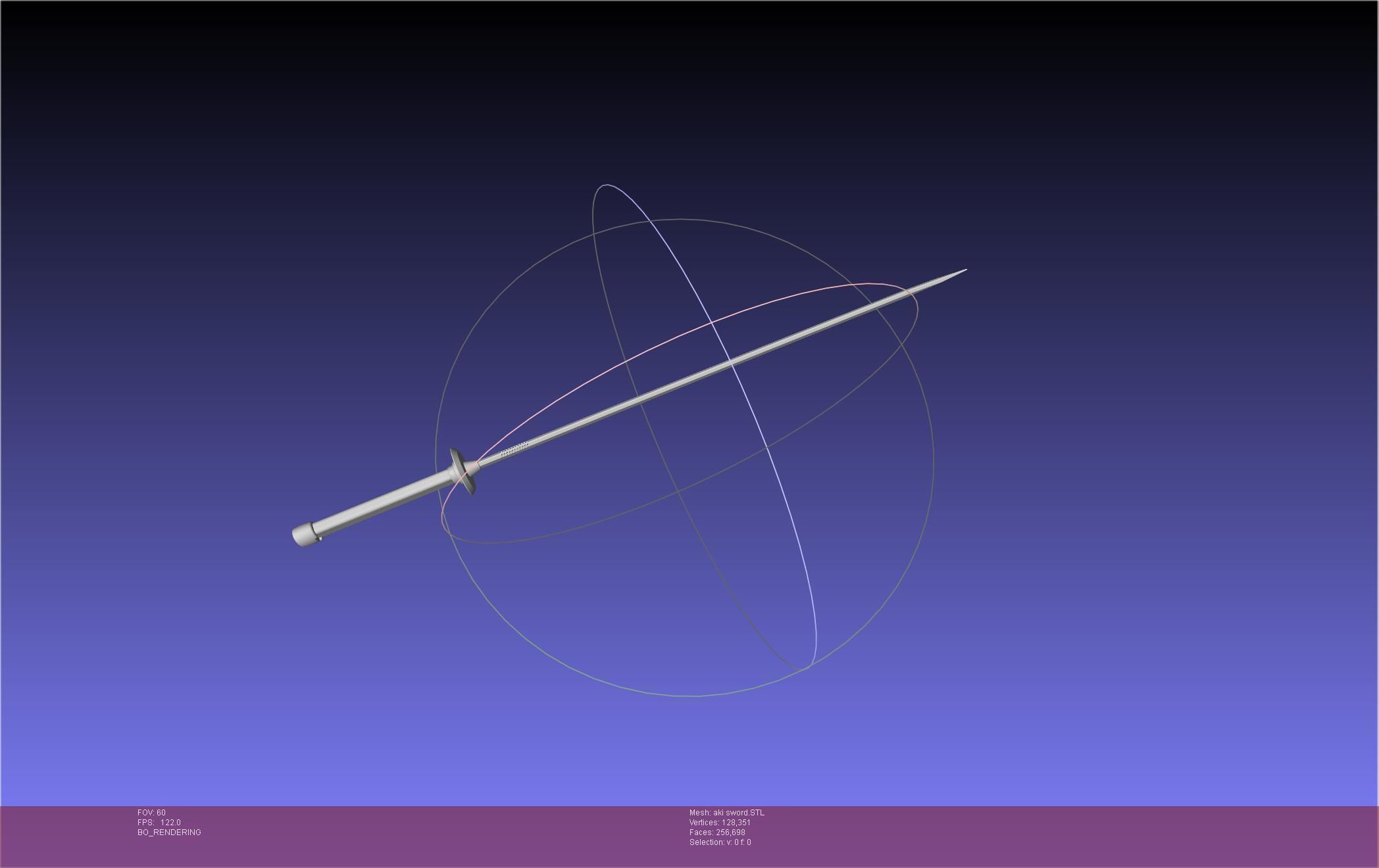 Chainsaw Man Aki Curse Sword Assembly 3D print model_10