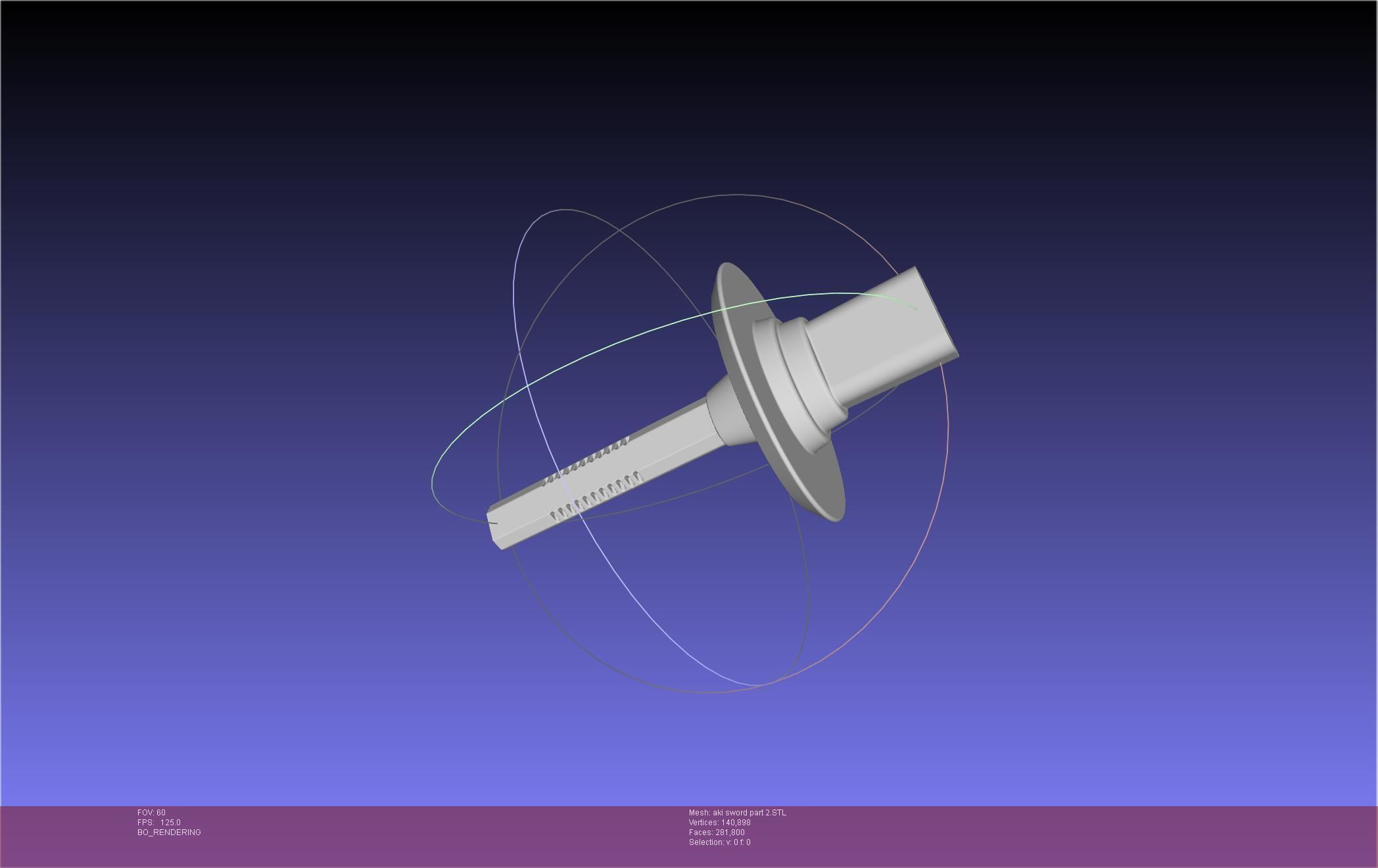 Chainsaw Man Aki Curse Sword Assembly 3D print model_75