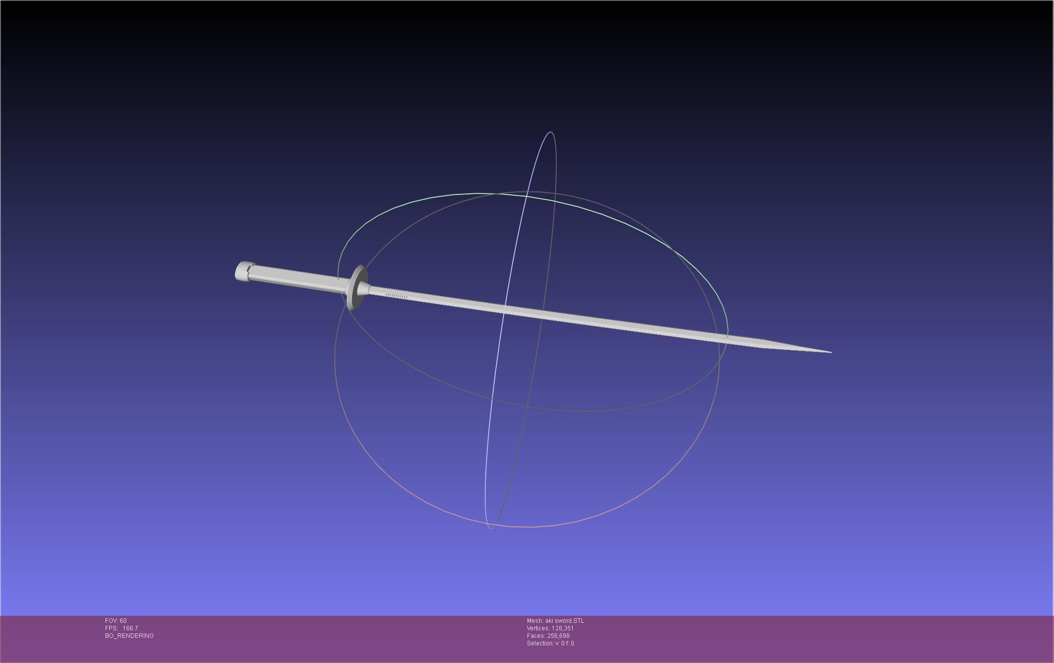 Chainsaw Man Aki Curse Sword Assembly 3D print model_24