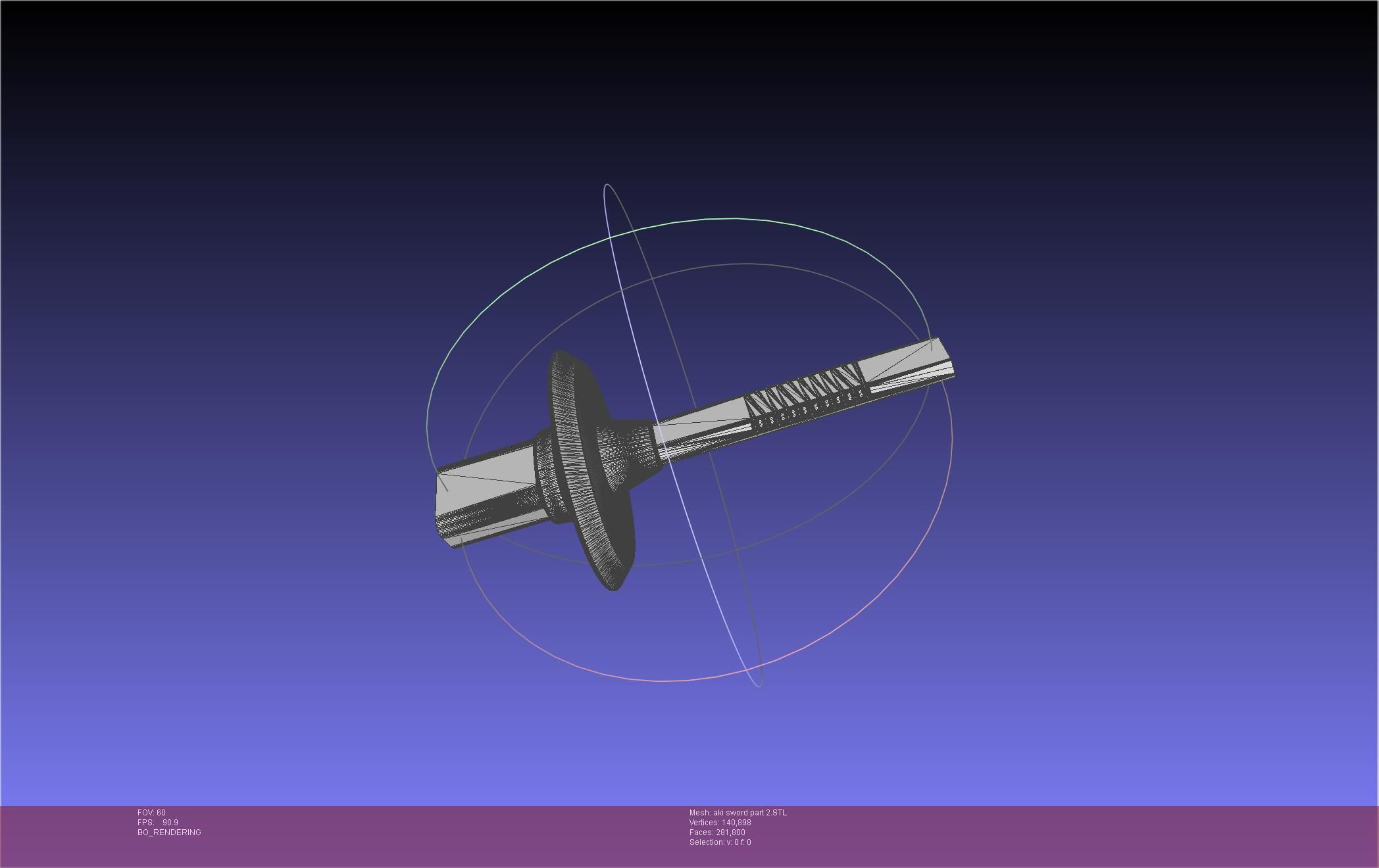 Chainsaw Man Aki Curse Sword Assembly 3D print model_80