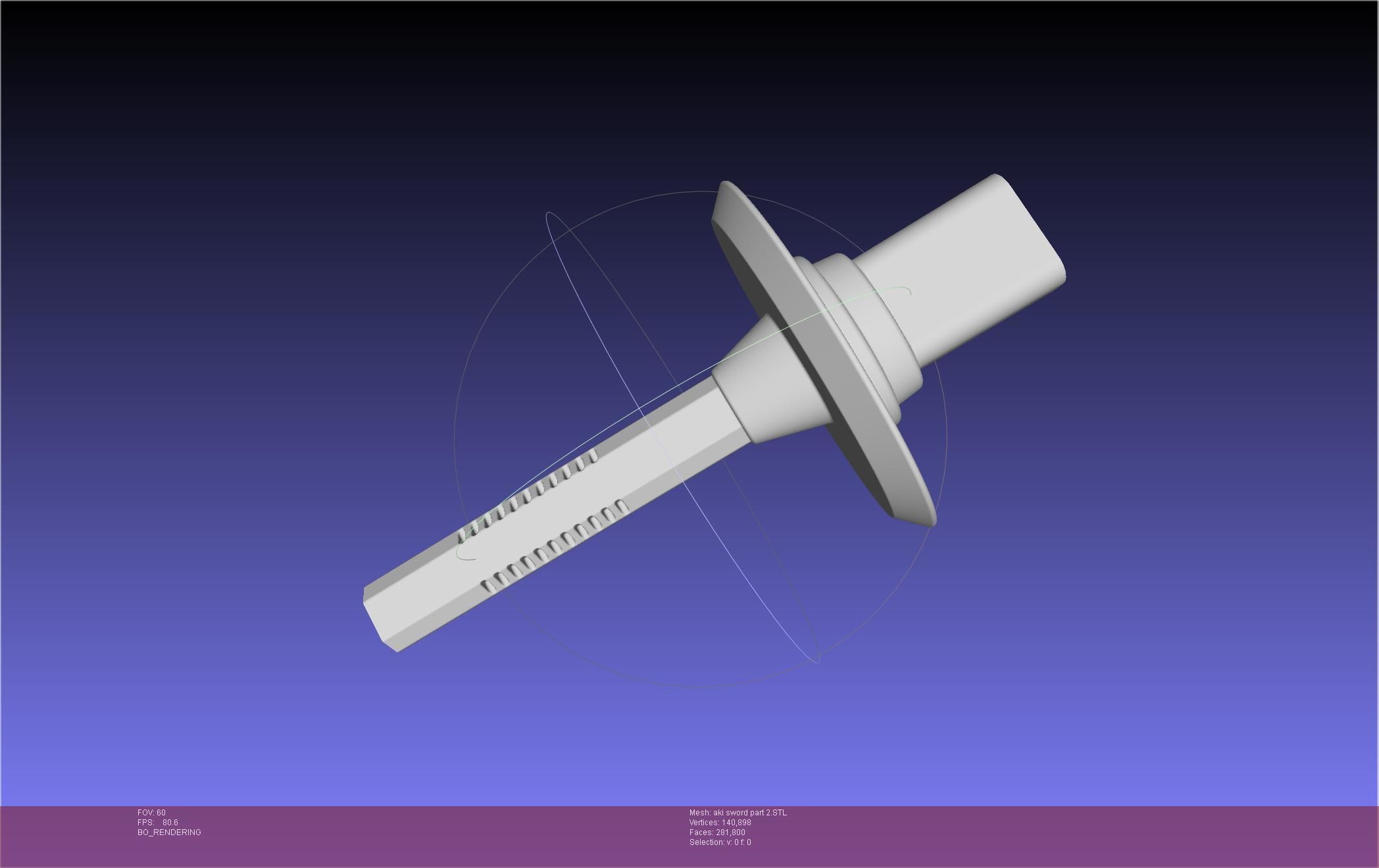 Chainsaw Man Aki Curse Sword Assembly 3D print model_87