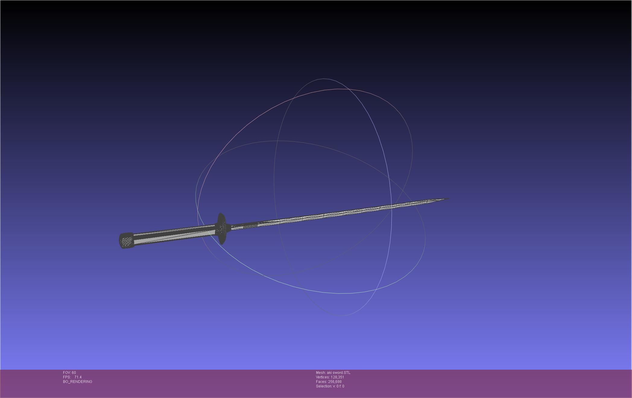 Chainsaw Man Aki Curse Sword Assembly 3D print model_29