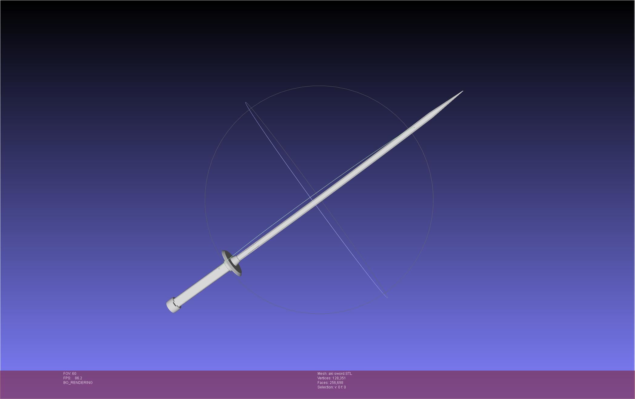 Chainsaw Man Aki Curse Sword Assembly 3D print model_4