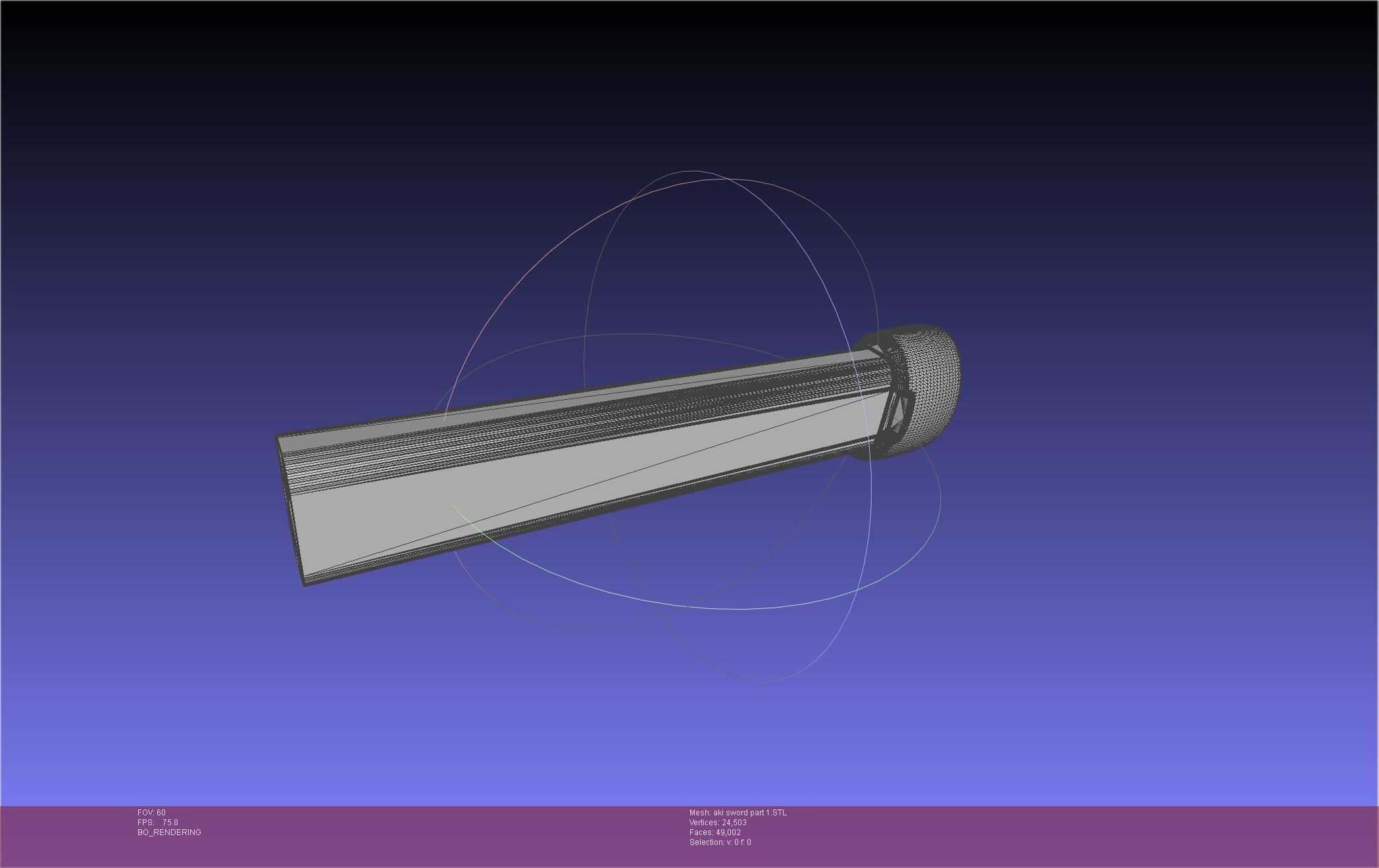 Chainsaw Man Aki Curse Sword Assembly 3D print model_52