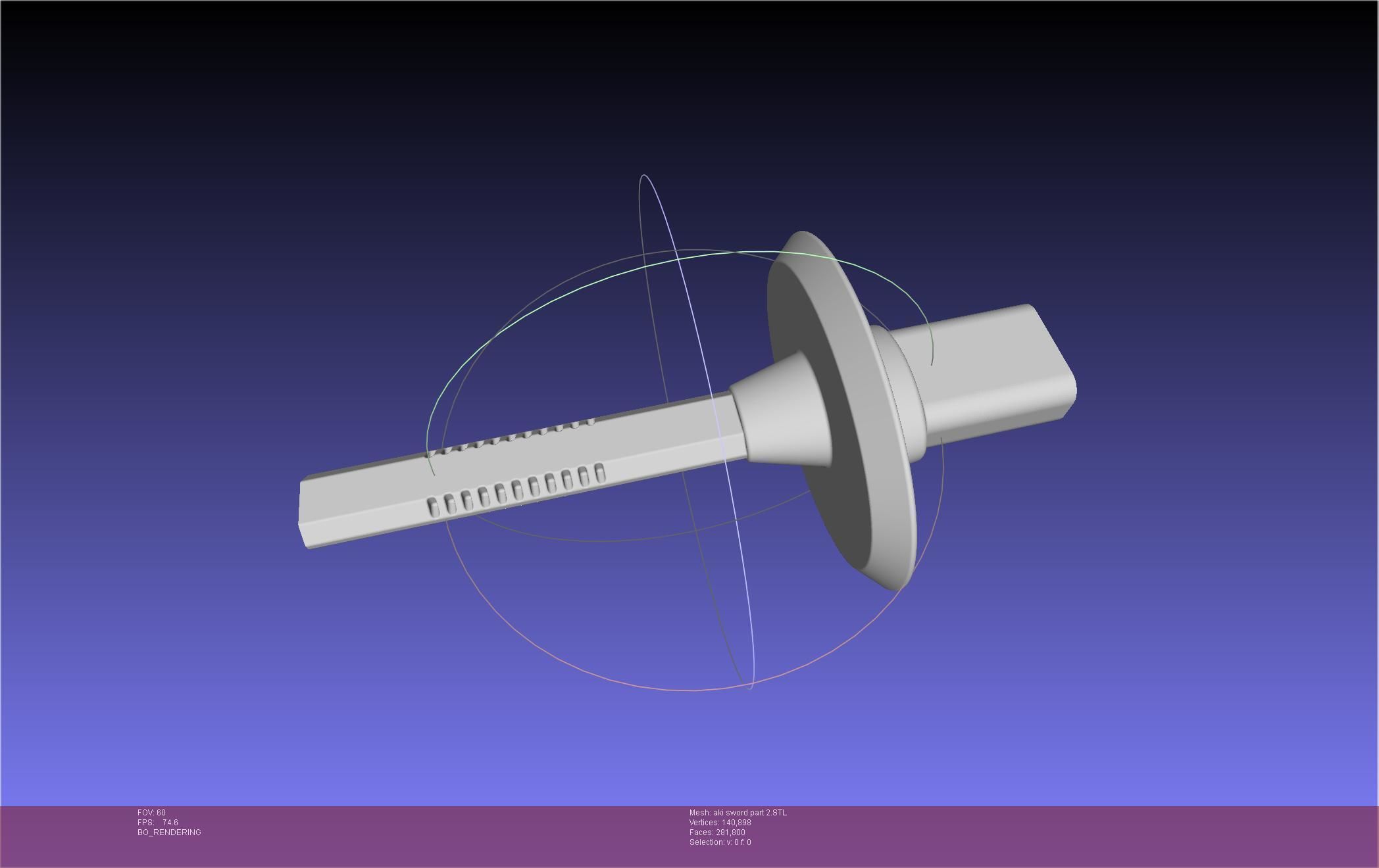 Chainsaw Man Aki Curse Sword Assembly 3D print model_89