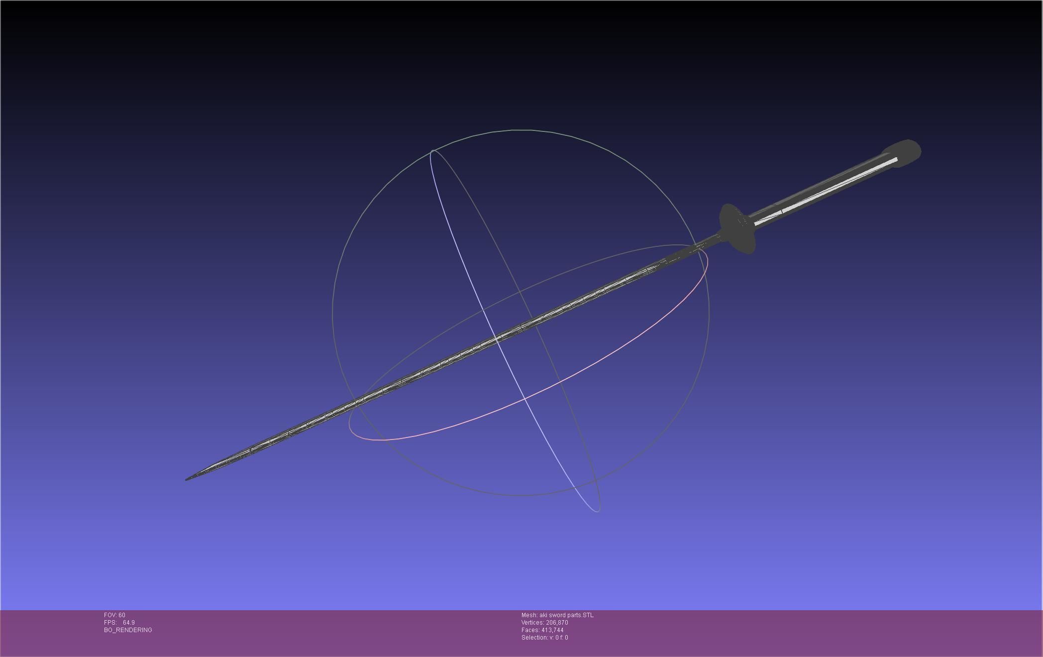 Chainsaw Man Aki Curse Sword Assembly 3D print model_47