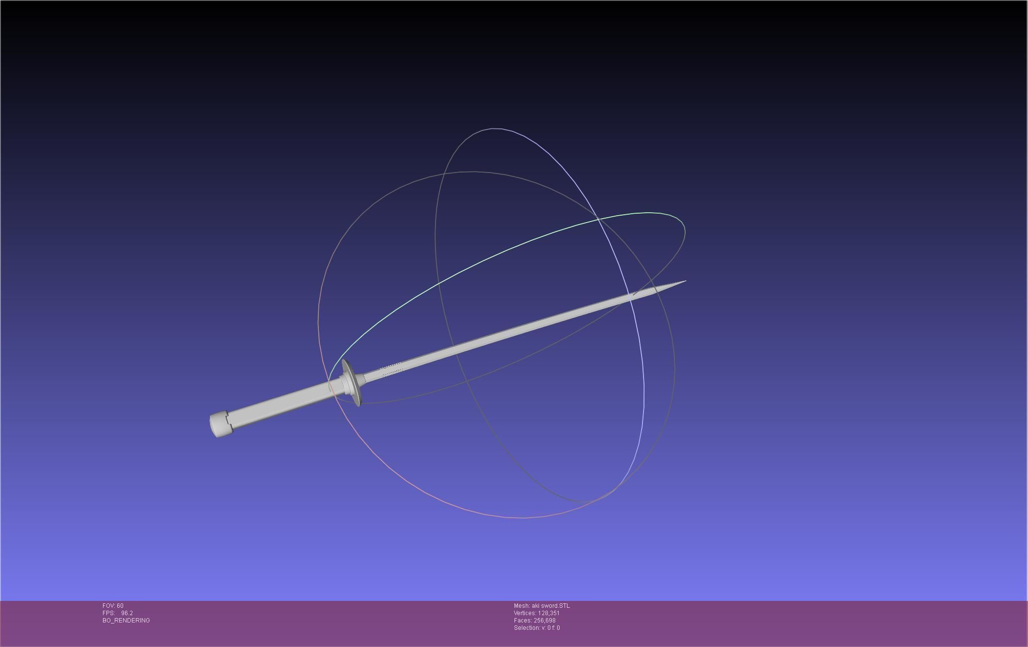 Chainsaw Man Aki Curse Sword Assembly 3D print model_6