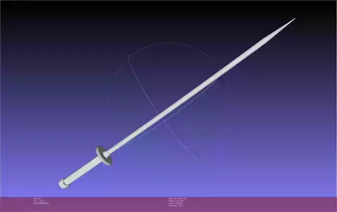 Chainsaw Man Aki Curse Sword Assembly 3D print model