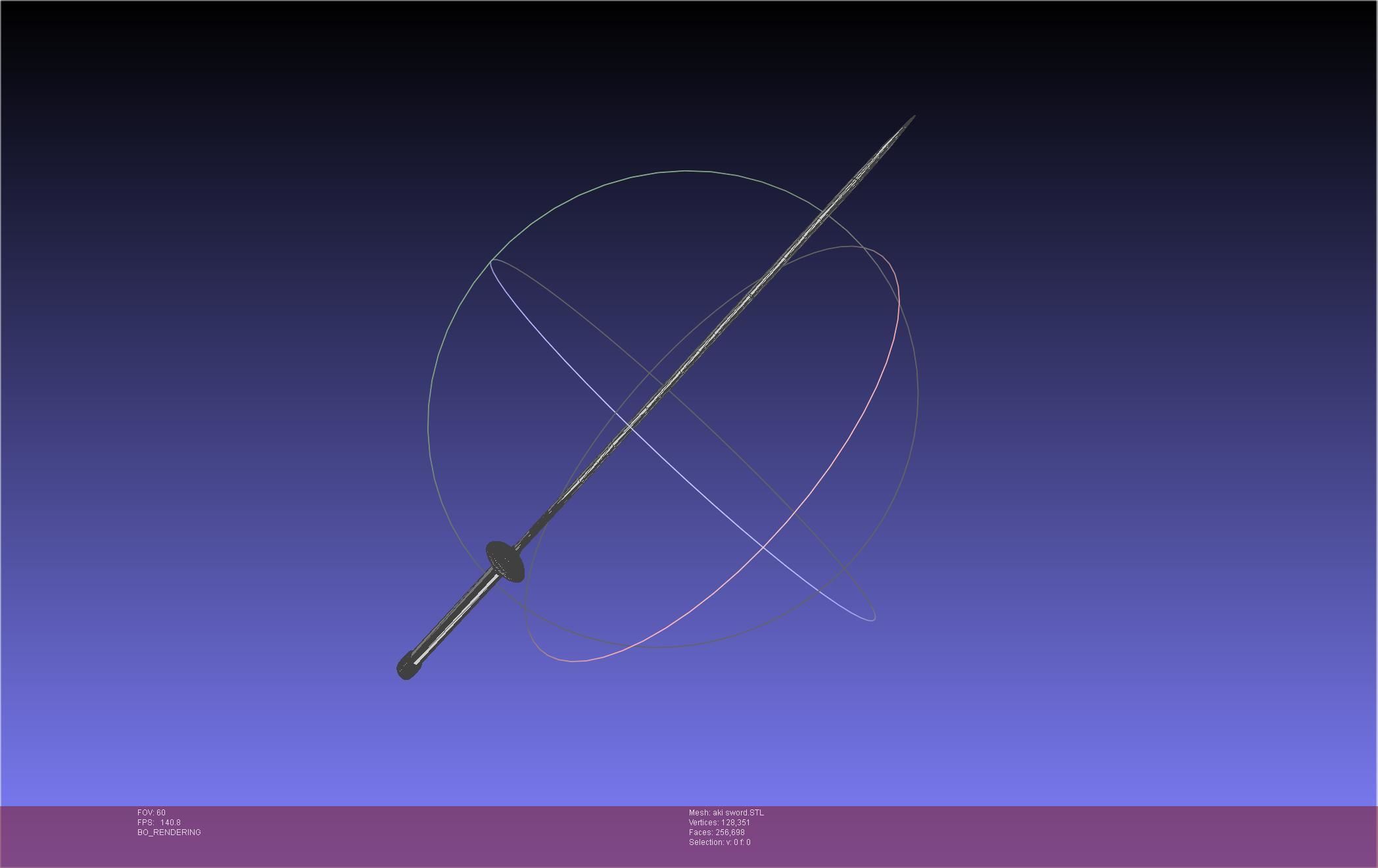 Chainsaw Man Aki Curse Sword Assembly 3D print model_34