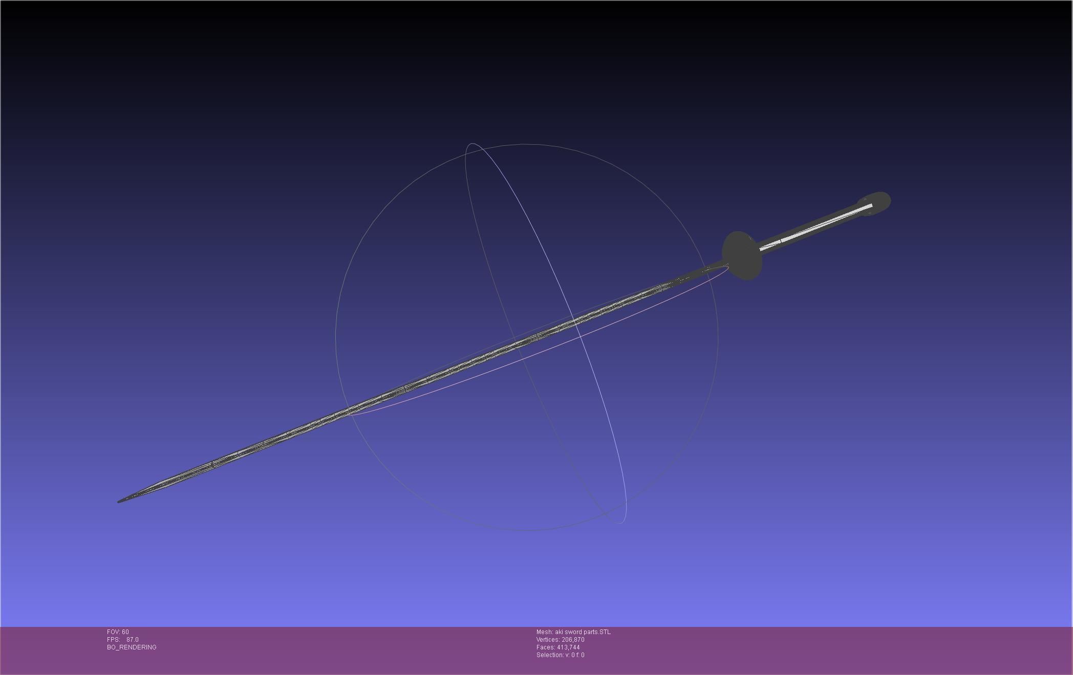 Chainsaw Man Aki Curse Sword Assembly 3D print model_32