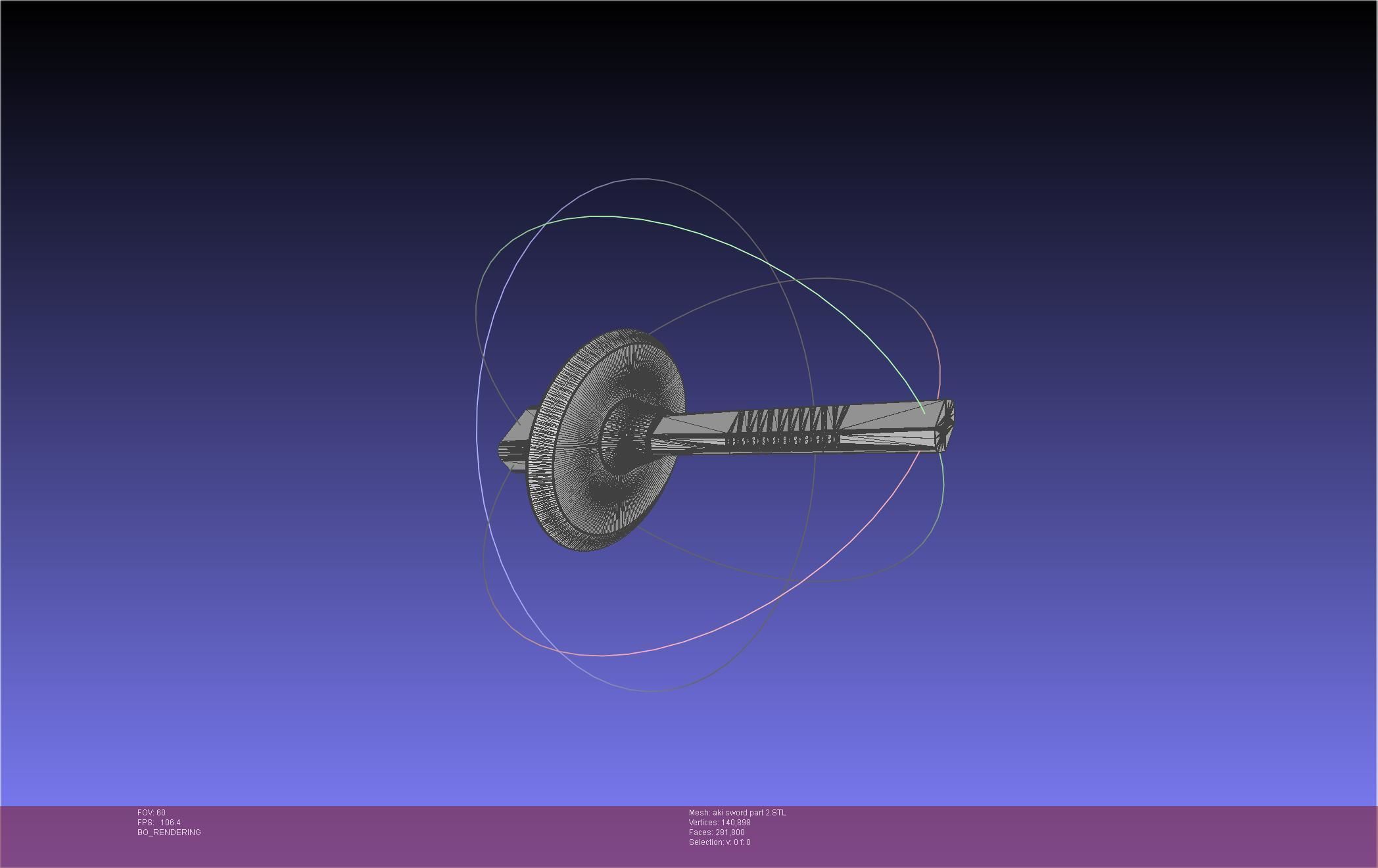 Chainsaw Man Aki Curse Sword Assembly 3D print model_69