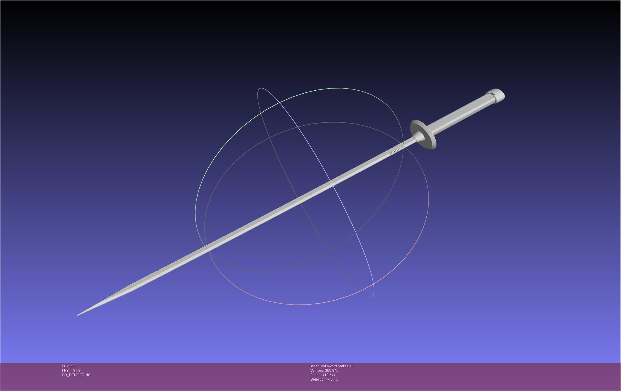 Chainsaw Man Aki Curse Sword Assembly 3D print model_50