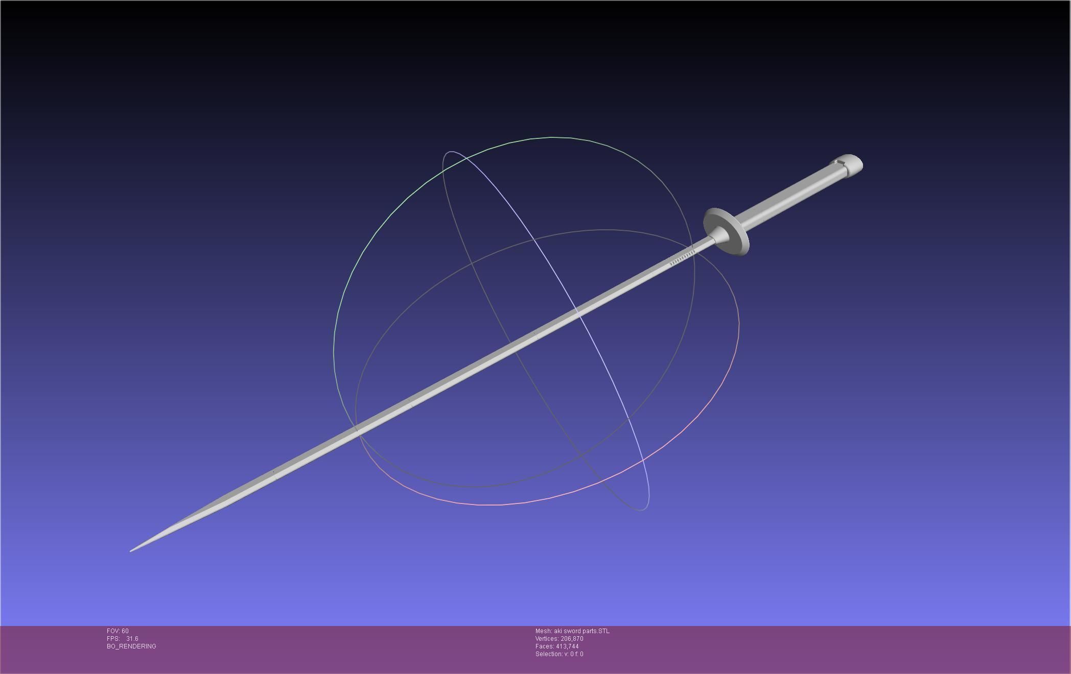 Chainsaw Man Aki Curse Sword Assembly 3D print model_43