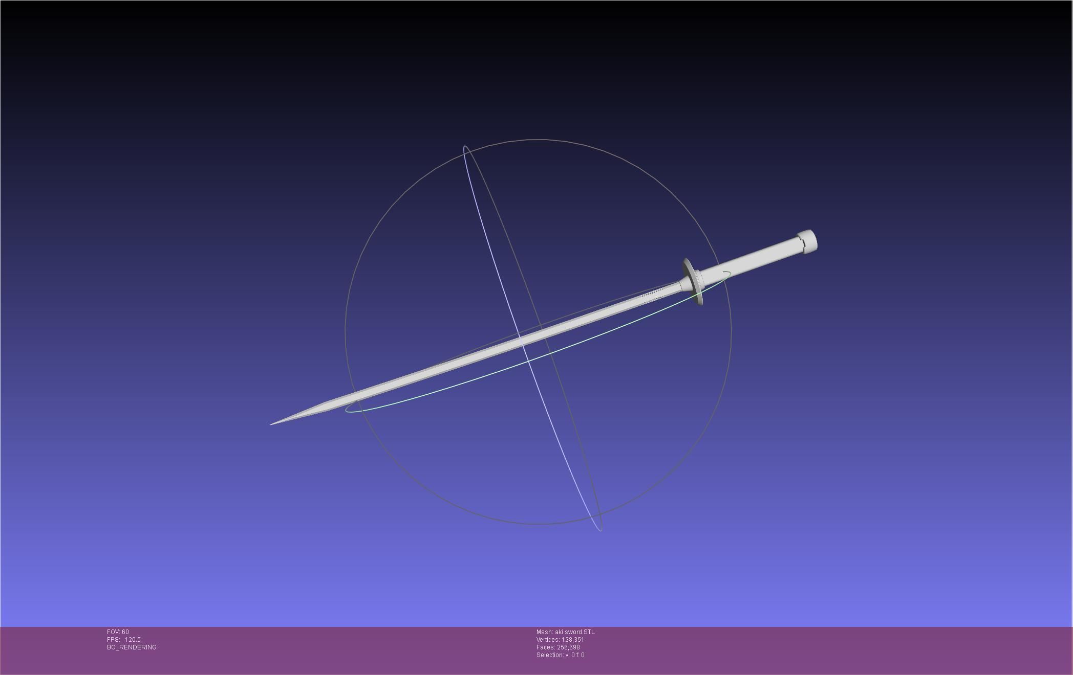 Chainsaw Man Aki Curse Sword Assembly 3D print model_133