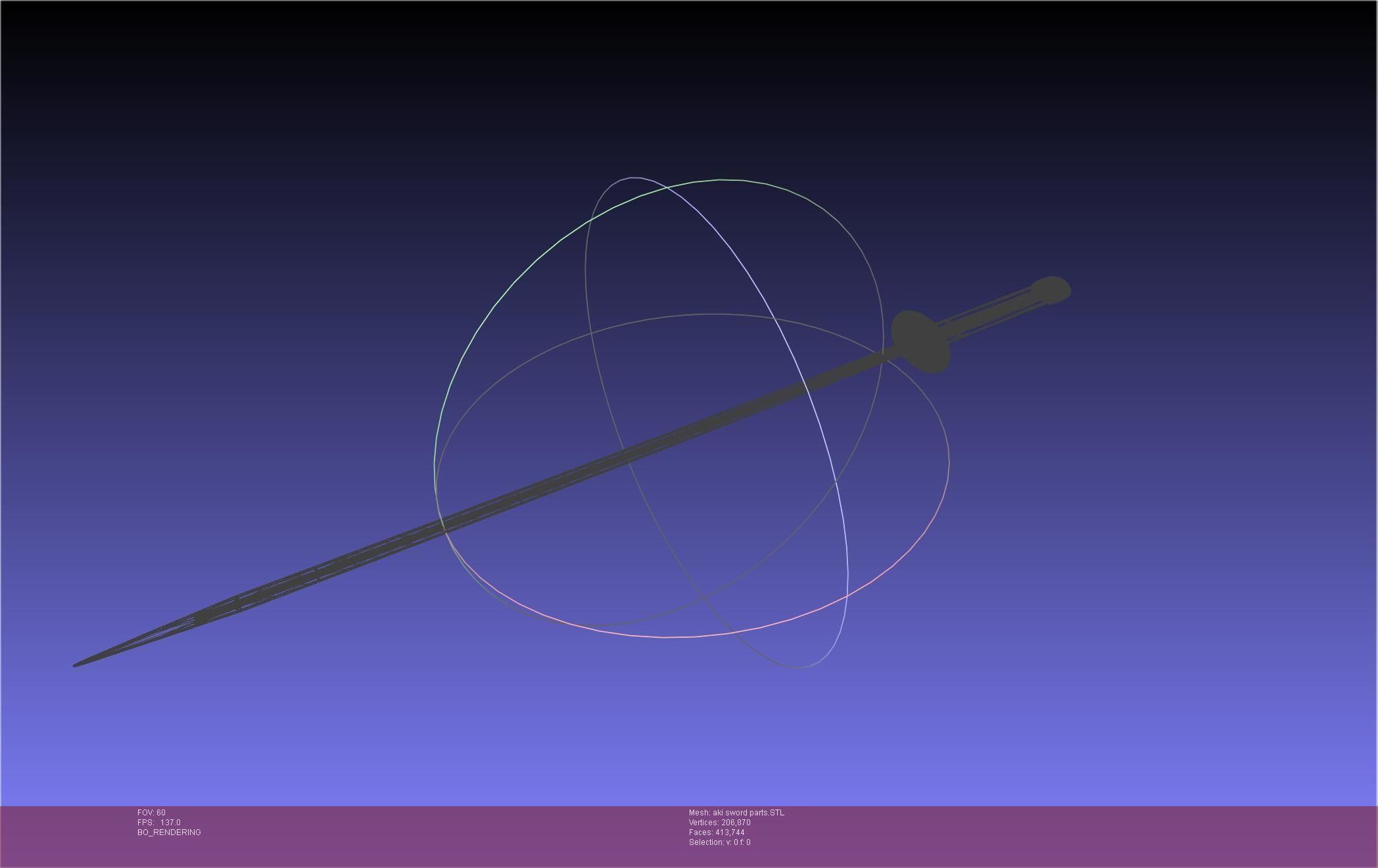 Chainsaw Man Aki Curse Sword Assembly 3D print model_48