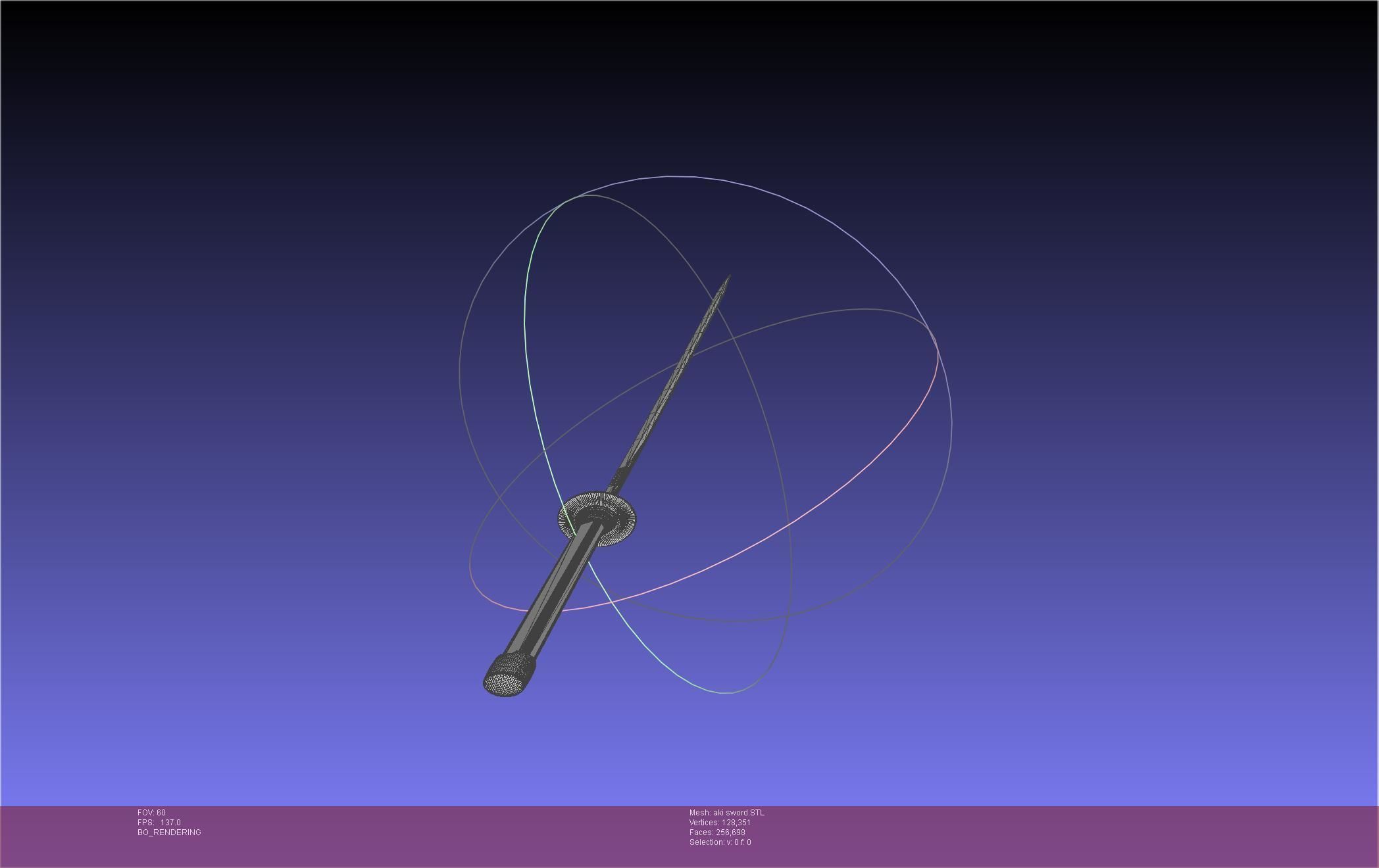 Chainsaw Man Aki Curse Sword Assembly 3D print model_36