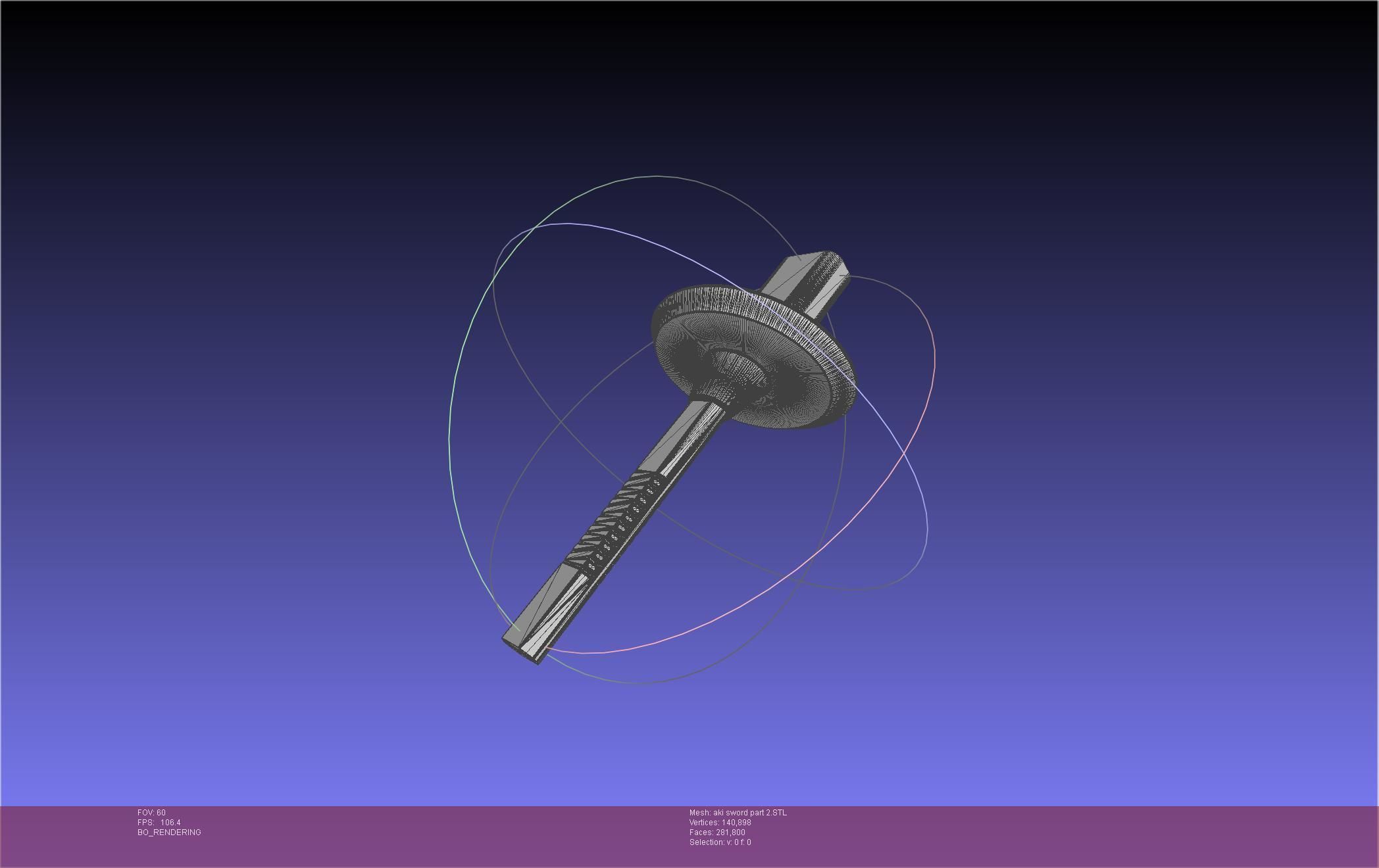 Chainsaw Man Aki Curse Sword Assembly 3D print model_70