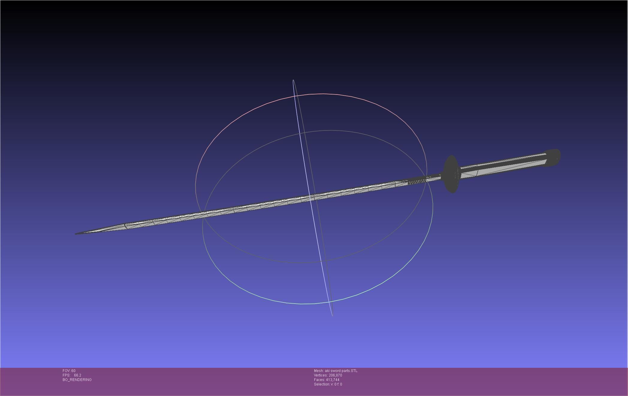 Chainsaw Man Aki Curse Sword Assembly 3D print model_49