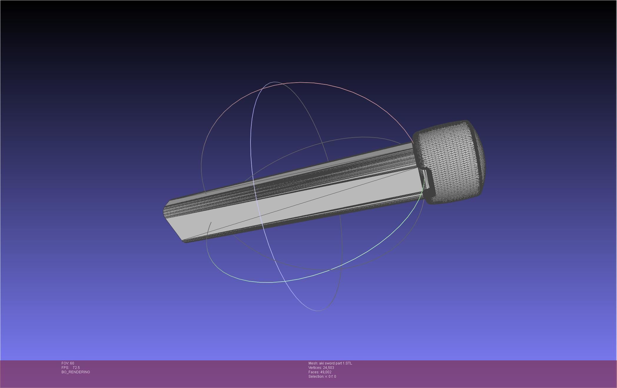 Chainsaw Man Aki Curse Sword Assembly 3D print model_62