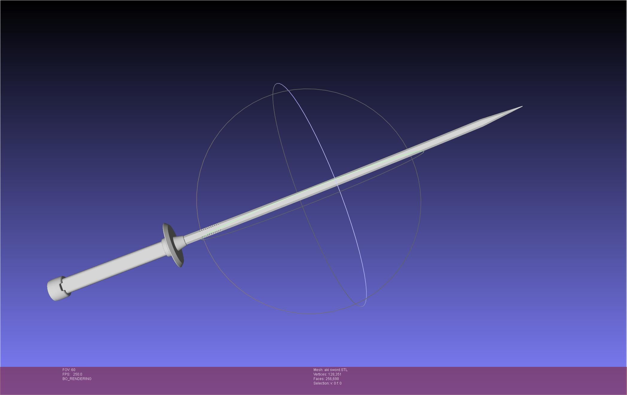 Chainsaw Man Aki Curse Sword Assembly 3D print model_3