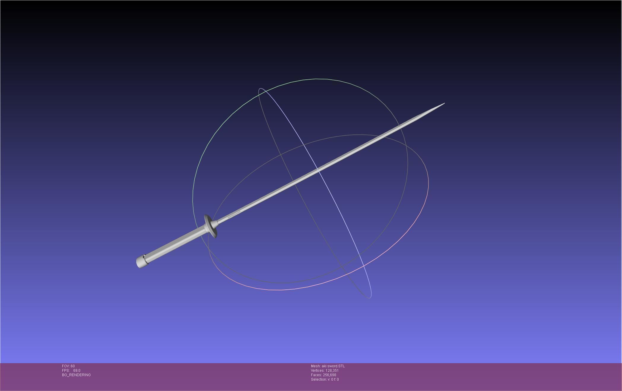 Chainsaw Man Aki Curse Sword Assembly 3D print model_5