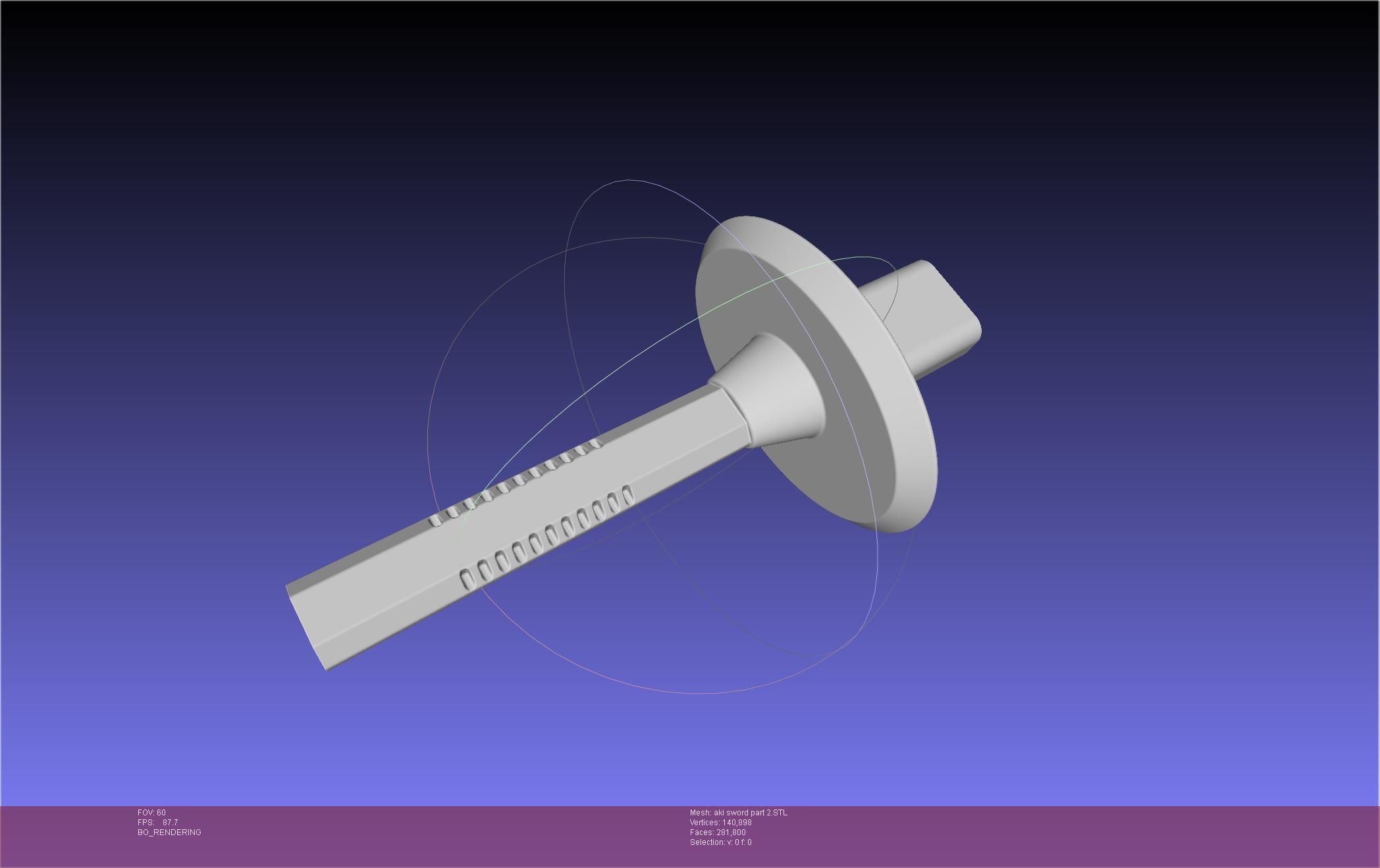 Chainsaw Man Aki Curse Sword Assembly 3D print model_86