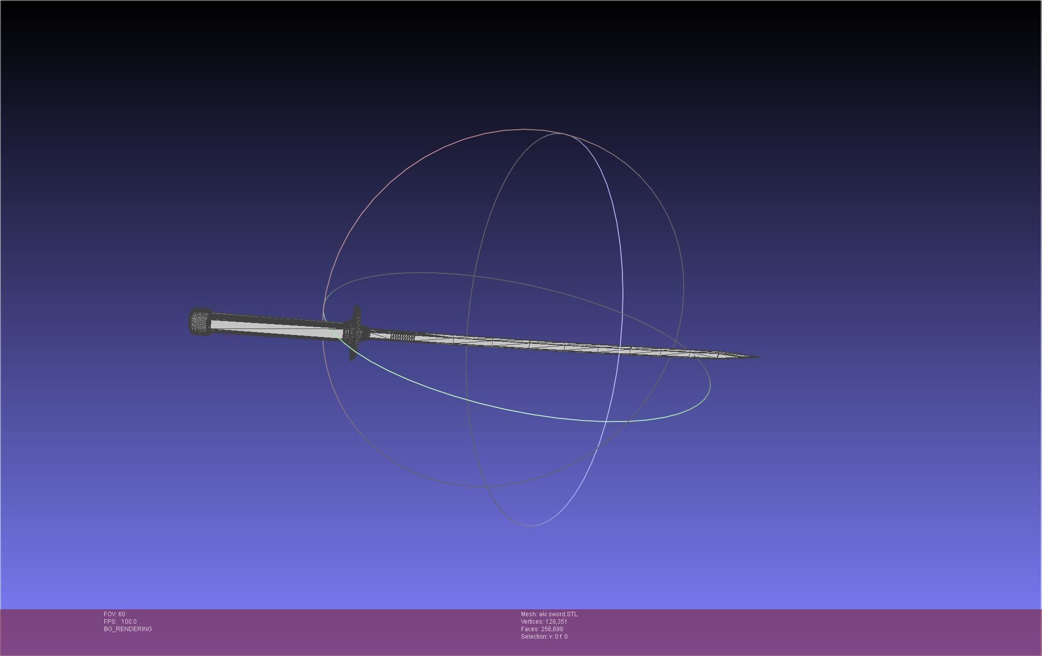 Chainsaw Man Aki Curse Sword Assembly 3D print model_30