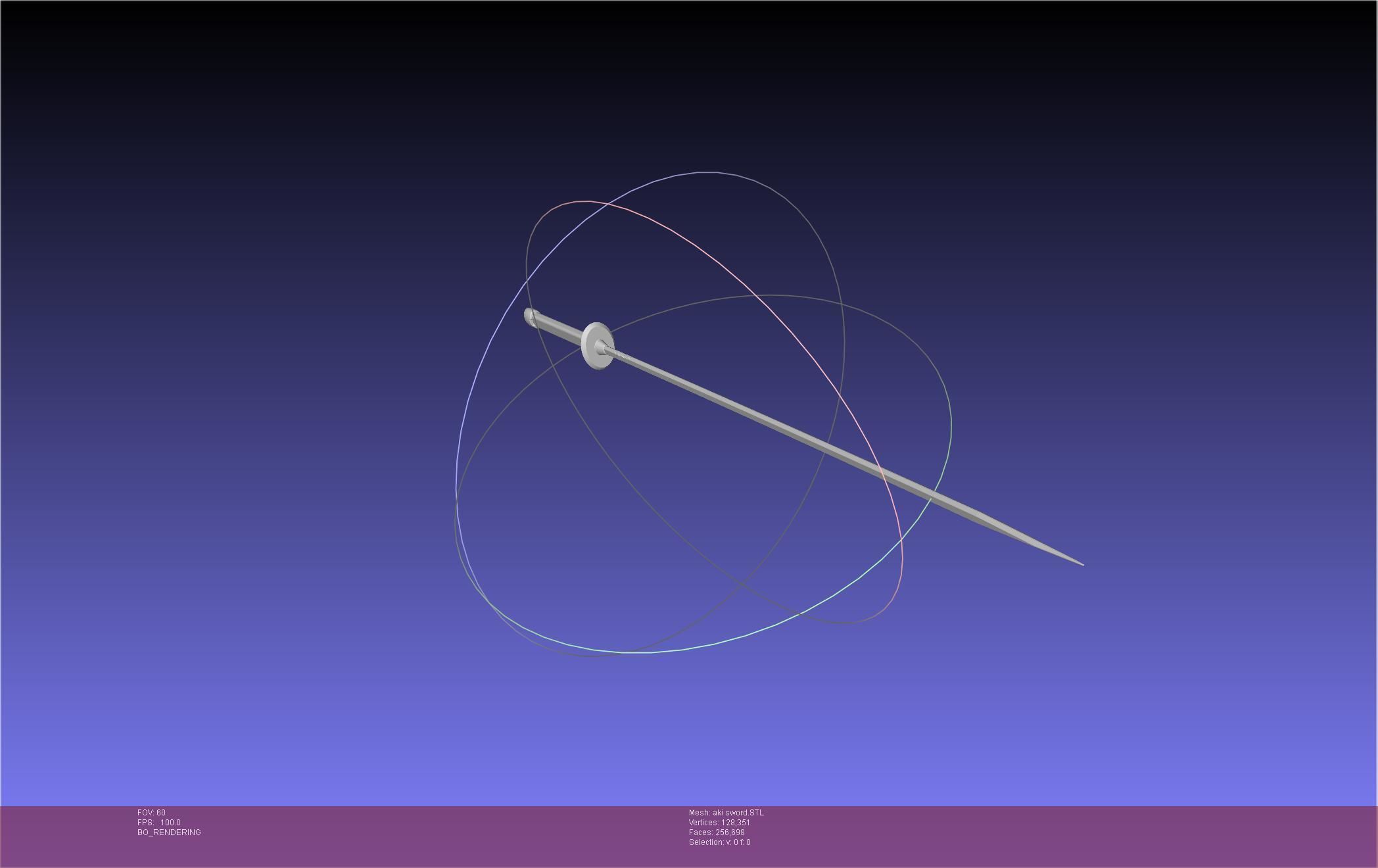 Chainsaw Man Aki Curse Sword Assembly 3D print model_17